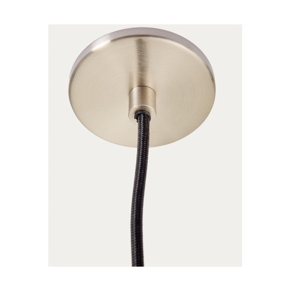 Závesné svietidlo v striebornej farbe s kovovým tienidlom Nuvira – Kave Home-image-3