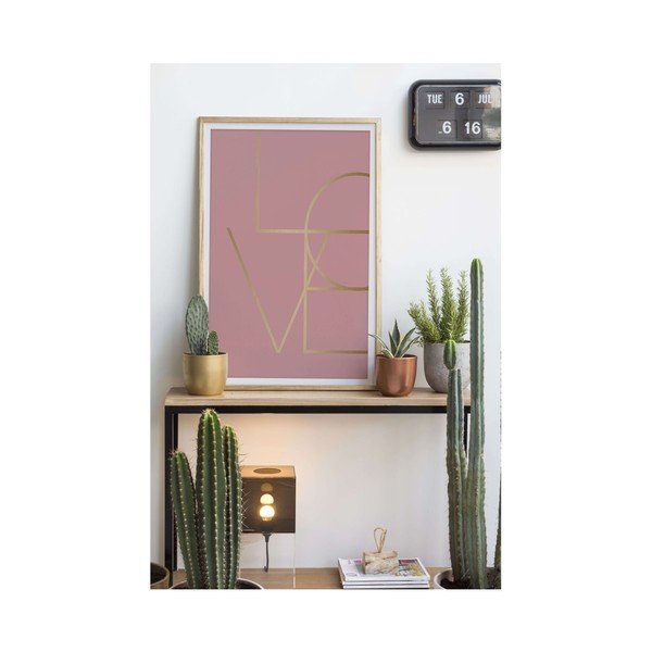 Obraz v ráme Velvet Atelier Golden Love, 40 x 60 cm-image-1