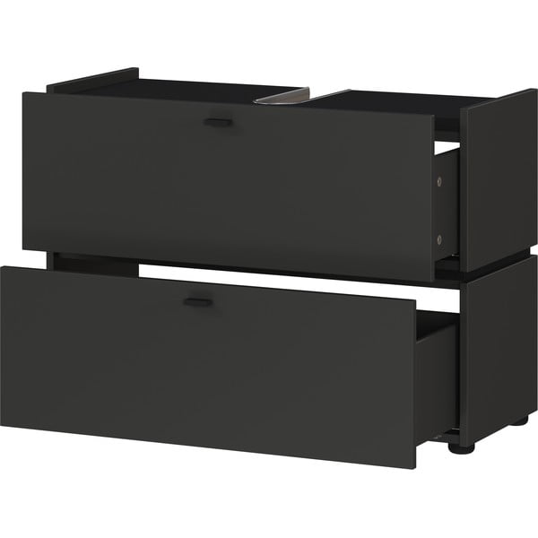 Antracitová skrinka pod umývadlo 80x59 cm Modesto – Germania-image-3