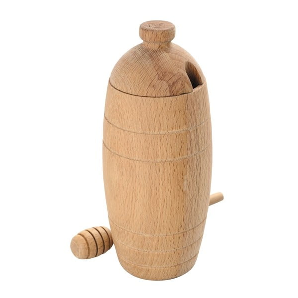 Drevená dóza na med s naberačkou z bukového dreva Laguiole Lothar