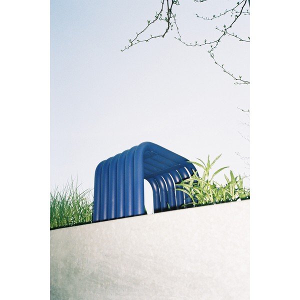 Modrá kovová záhradná stolička Nokk – noo.ma-image-2