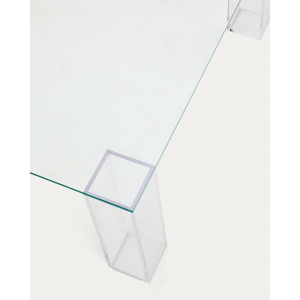 Sklenený konferenčný stolík 85x85 cm Adularia – Kave Home-image-3