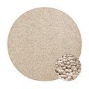Svetlohnedý okrúhly koberec ø 133 cm Wolly – BT Carpet