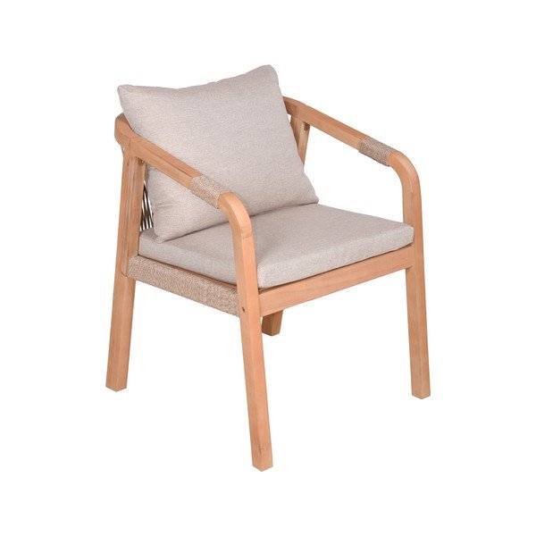 Drevené záhradné stoličky v súprave 2 ks v prírodnej farbe Bogota – Garden Pleasure