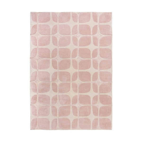 Ružový koberec Flair Rugs Mesh, 160 x 230 cm
