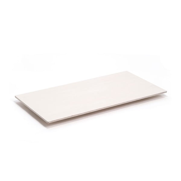 Prírodná doska k nohám stolu Flat 150x75 cm, bielá