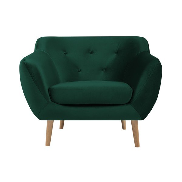 Zelené kreslo Mazzini Sofas Amelie