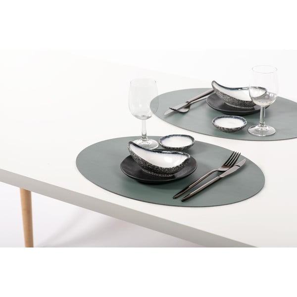 Modré prestieranie z recyklovanej kože ZicZac Titan, 33 x 45 cm-image-1