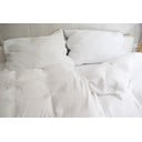 Biele mušelínové obliečky na jednolôžko 140x200 cm Plain Muslin – Butter Kings