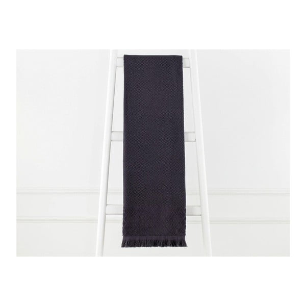 Antracitovosivý bavlnený uterák Madame Coco Eleanor, 70 × 140 cm