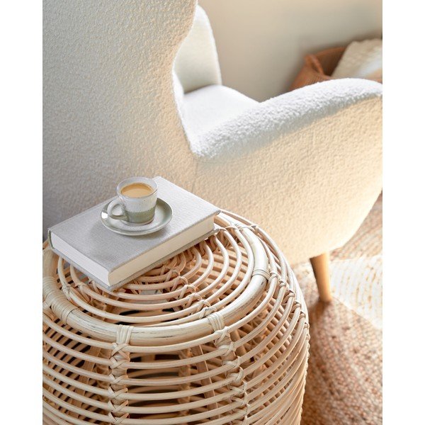 Ratanový okrúhly odkladací stolík ø 45 cm Kohana – Kave Home-image-2