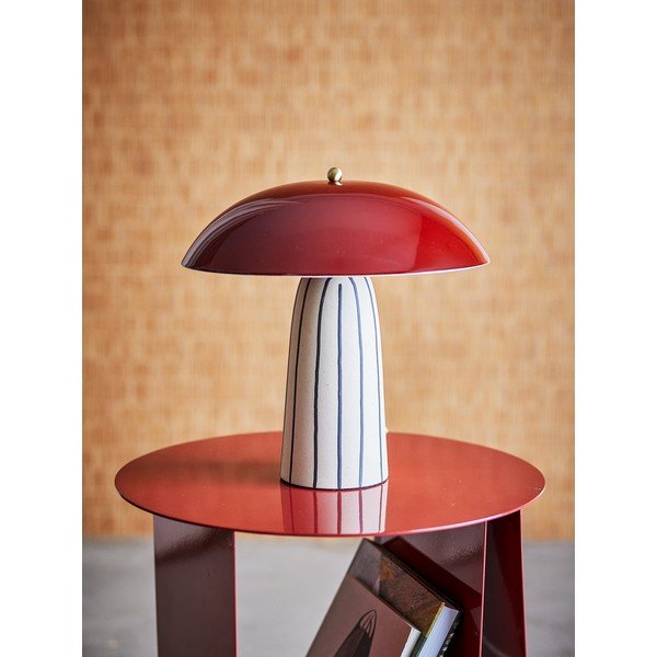 Keramická stolová lampa s kovovým tienidlom (výška  32 cm) Arvid – Bloomingville-image-4