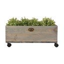 Kvetináč na kolieskach z borovicového dreva Esschert Design, šírka 59 cm