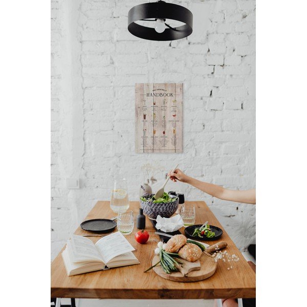 Drevená ceduľa 40x60 cm Cocktails Handbook – Really Nice Things-image-1