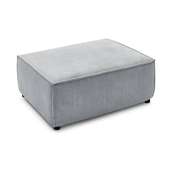 Svetlosivý menčestrový taburet Nihad – Bobochic Paris-image-3