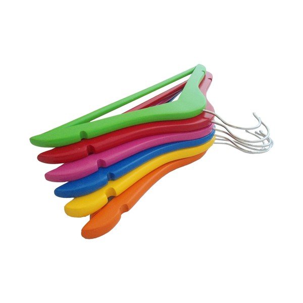 Set 6 detských vešiakov Colorful Hangers
