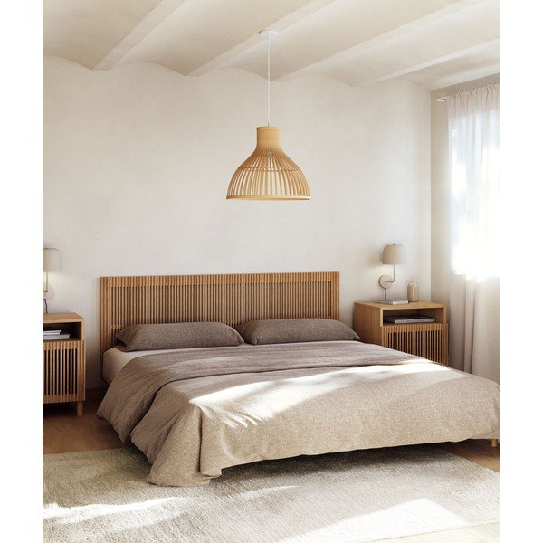 Čelo postele z jaseňového dreva v prírodnej farbe 195x70 cm Beyla – Kave Home-image-1