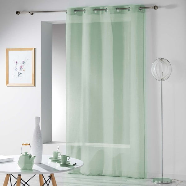 Svetlozelená záclona 140x240 cm Telma – douceur d'intérieur-image-2