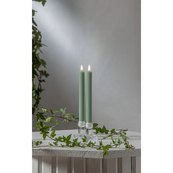 LED sviečky v súprave 2 ks (výška  25 cm) Flamme Stripe – Star Trading-image-3