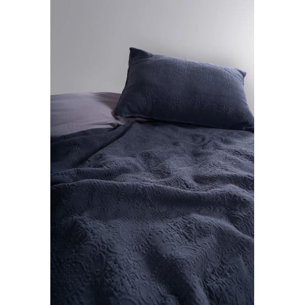 Tmavosivá súprava prikrývky a obliečky na vankúš zo žakára 180x240 cm Jacquard – Mila Home Luxury-image-1