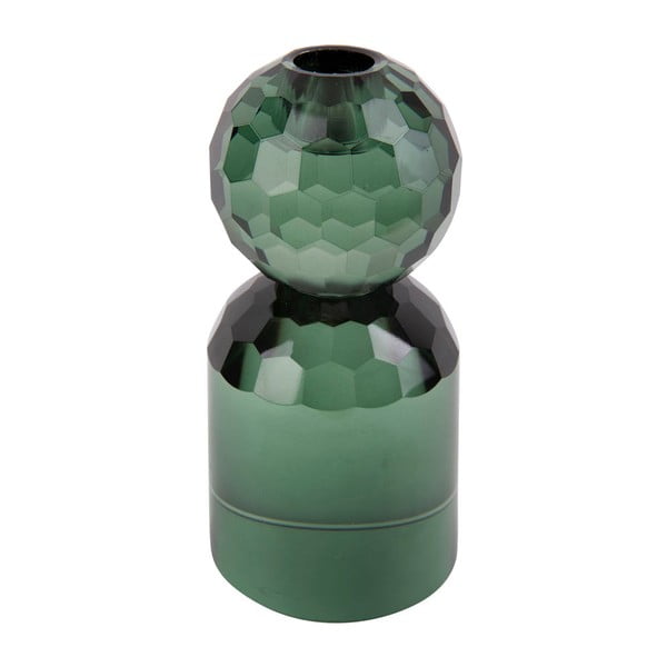 Zelený sklenený svietnik Crystal Art - PT LIVING-image-2