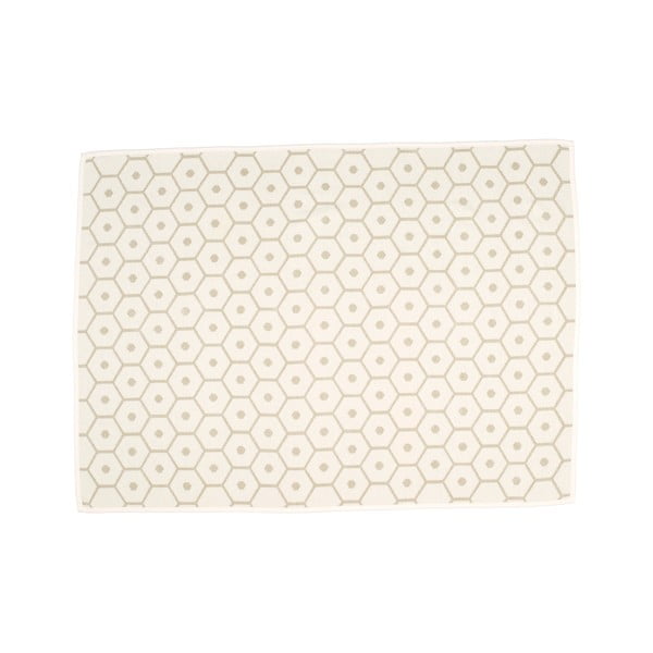 Krémová deka s prímesou vlny 140x180 cm Honey Sand – Pappelina-image-1