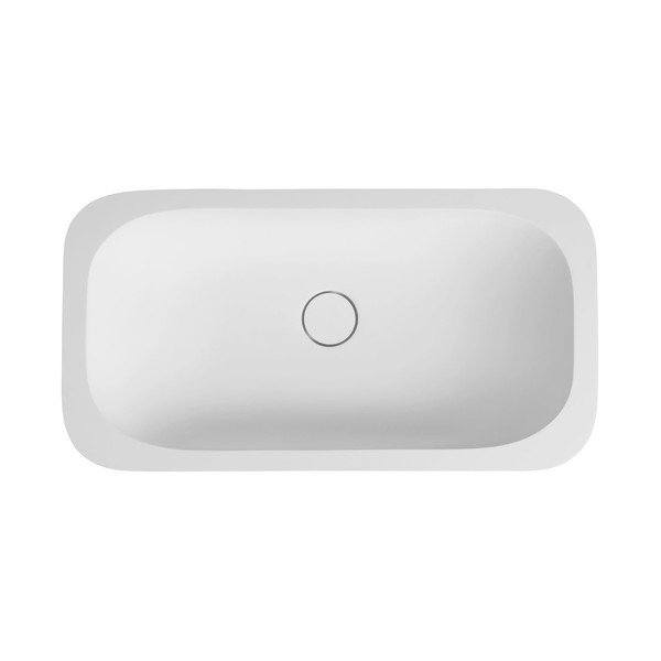 Biele umývadlo z umelého kameňa 59x35,5 cm Impala – Sapho