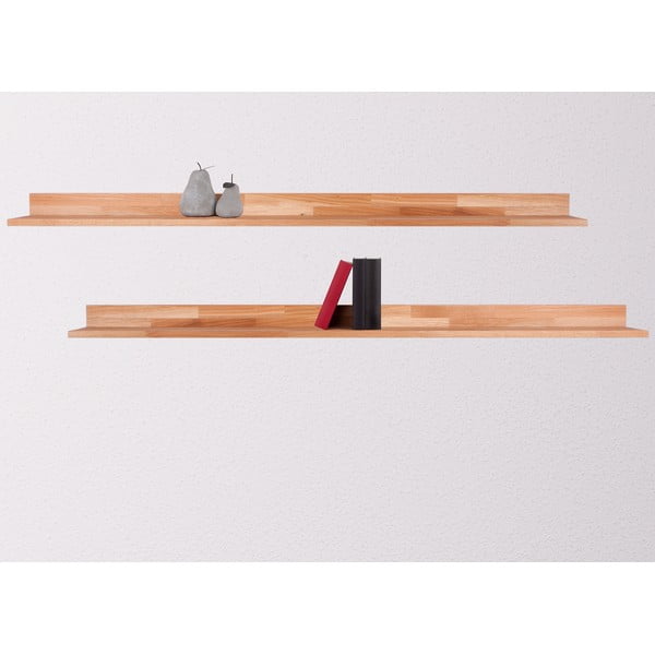 Police z dubového dreva v prírodnej farbe 150 cm Kalle – Interia Home & Living-image-1