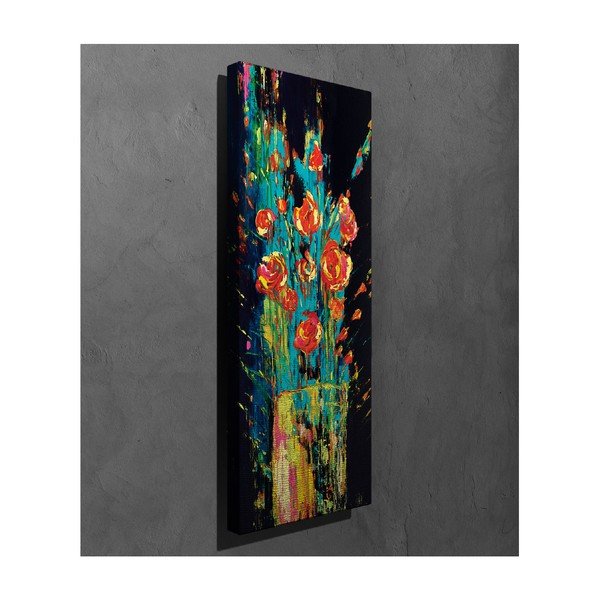 Nástenný obraz na plátne Vintage Flowers, 30 × 80 cm-image-2
