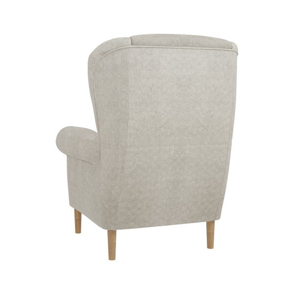 Béžové kreslo ušiak Swan – Ropez-image-2