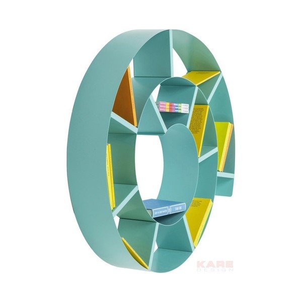 Tyrkysová nástenná knižnica Kare Design Snail-image-3