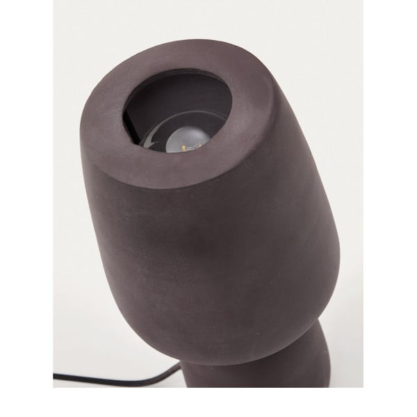 Tmavohnedá stolová lampa (výška 30 cm) Tandy – Kave Home-image-4
