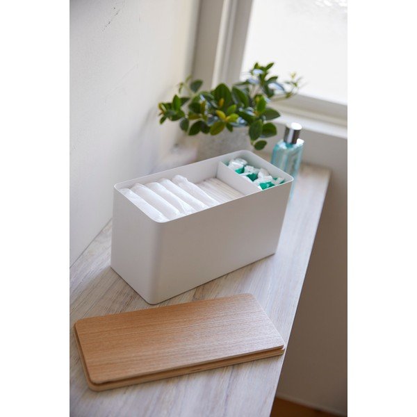 Biely organizér s vekom z preglejky Yamazaki Rin-image-2