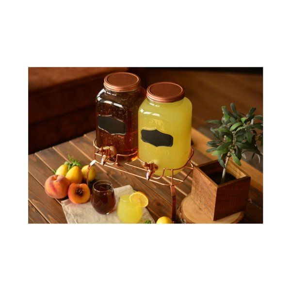 Sada 2 sklenených stáčacích nádob na limonádu Bambum, 3 l-image-1