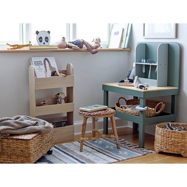 Detská nástenná knižnica z masívu paulownie v prírodnej farbe 38x70 cm Moris – Bloomingville Mini-image-1