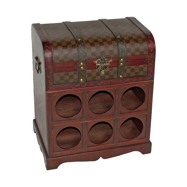 Hnedá vinotéka na 6 fliaš, 41x48 cm – Deco Pleasure-image-4