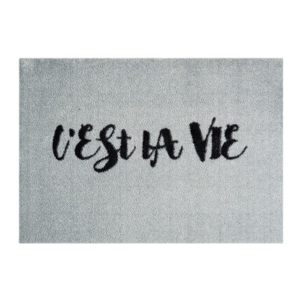 Sivá rohožka Mint Rugs StateMat Viest La Vie, 50 × 75 cm