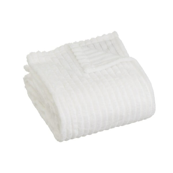 Biela deka z mikroplyšu 130x160 cm Fur Velvet – Casa Selección