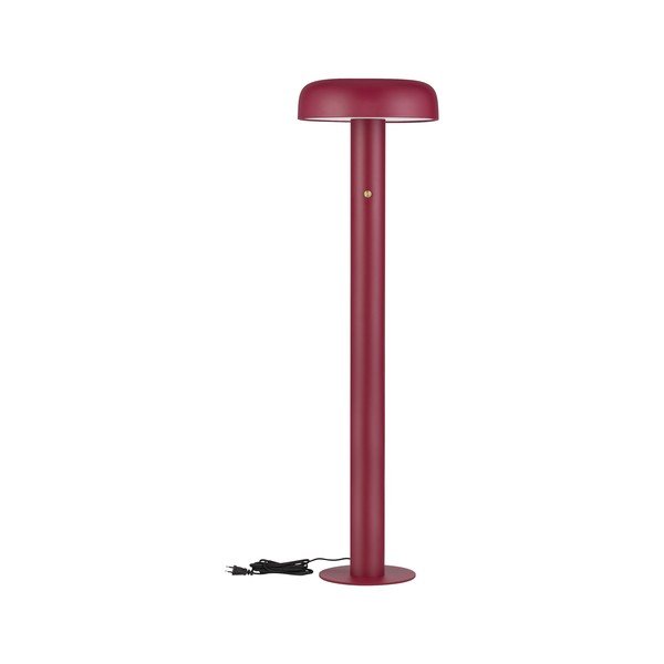 Vínovočervená kovová LED stojacia lampa so stmievačom (výška  142 cm) Noelia – Nova Luce