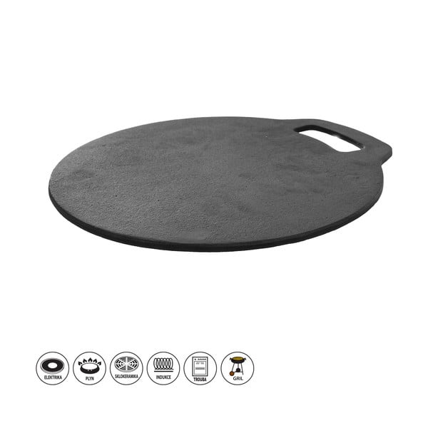 Okrúhly grilovací plát ø 27,5 cm LITINA – Orion-image-3