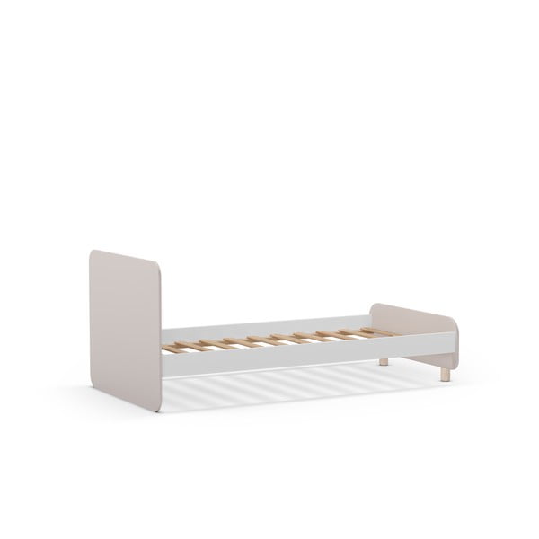 Krémová detská posteľ z borovicového dreva 90x190 cm Nora – Marckeric-image-2
