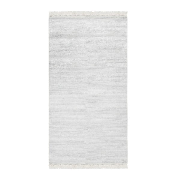 Zamatový koberec Deri Dijital Grey nych, 80 × 300 cm