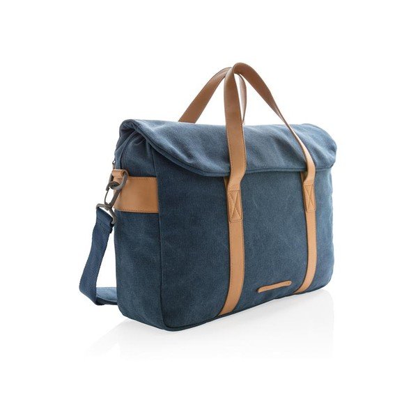 Modrá plátěná taška na notebook 15,6'' XD Collection, 16 l