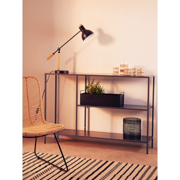 Sivý oceľový konzolový stolík 30x120 cm Acero – Premier Housewares-image-1