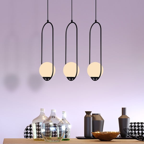 Čierne závesné svietidlo Squid Lighting Arch, výška 146 cm-image-3