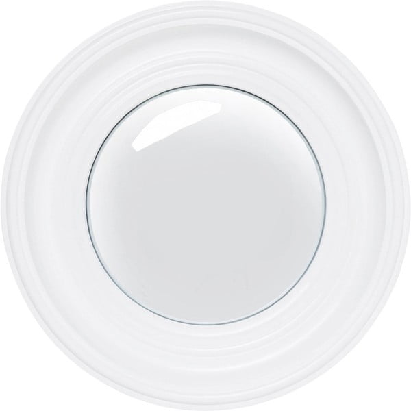 Biele nástenné zrkadlo Kare Design Convex, Ø 39 cm