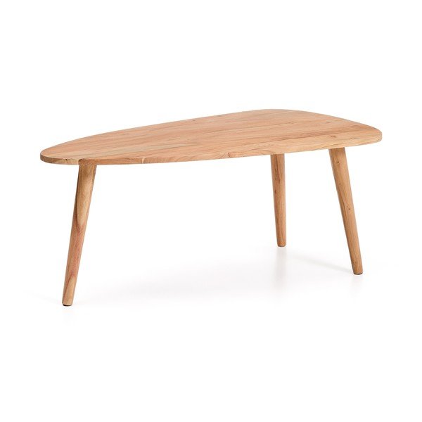 Konferenčný stolík z masívu akácie v prírodnej farbe 60x110,5 cm Duvani – Kave Home-image-2