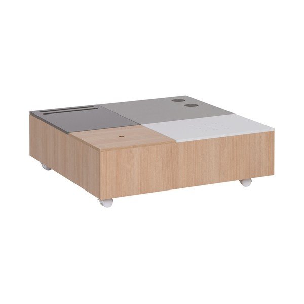 Multifunkčný konferenčný stolík na kolieskach s úložnými priestormi Vox Custom-image-2