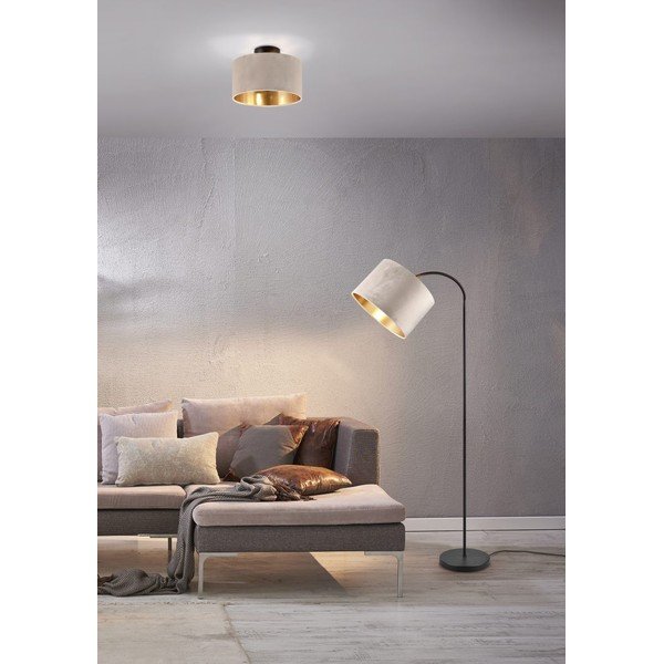 Čierno-béžová stojacia lampa (výška 205 cm) Julieta – Trio-image-1