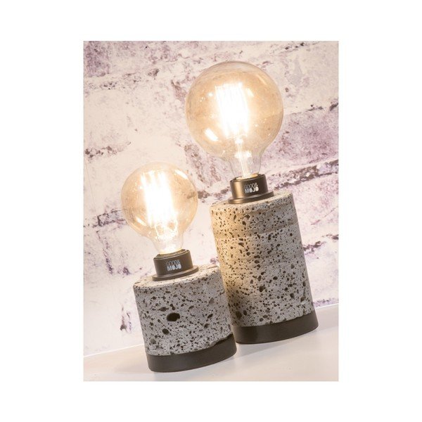 Sivá stolová lampa z lávového kameňa Good&Mojo Galapagos, výška 20 cm-image-2